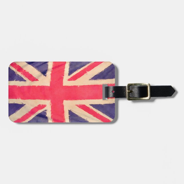 UNION JACK FLAGGA BAGAGEBRICKA (Horisontell Framsida)