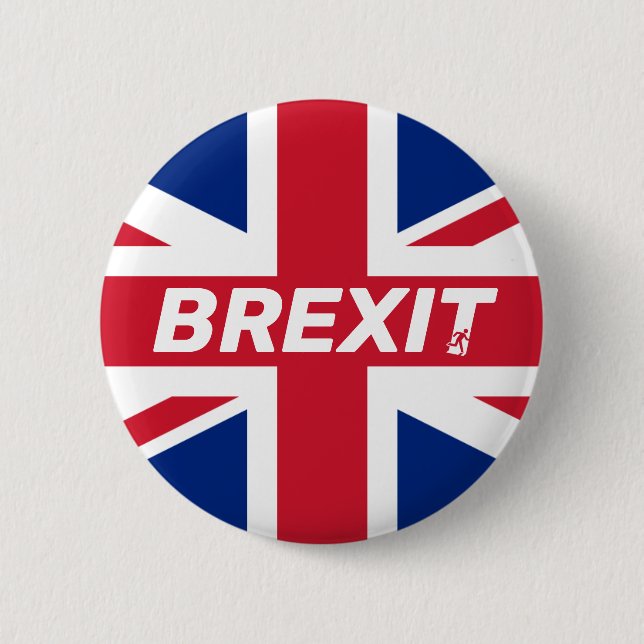 Union Jack Flagga Brexit Supporters Badge Lämna EU Knapp (Framsida)