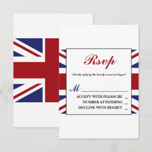 Union Jack Flagga British Bröllop OSA Kort