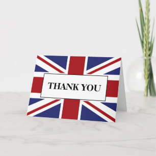 Union Jack Flagga British Bröllop Tack Kort
