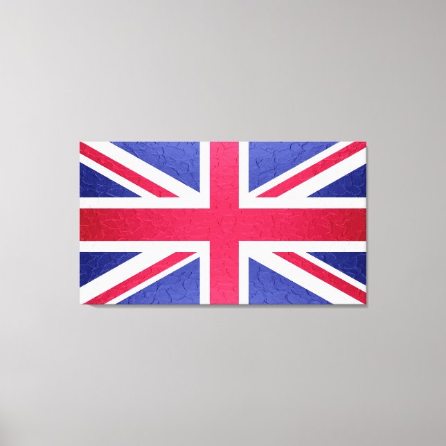 Union Jack Flagga Canvastryck (Framsida)