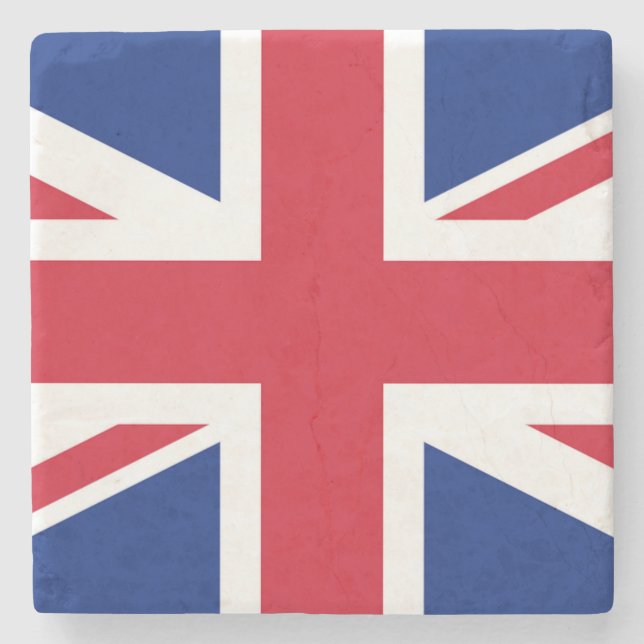 Union Jack Flagga Coercnt Stenunderlägg (Framsidan)