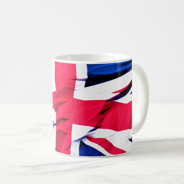 Union Jack Flagga 'Coola Britannia' Classic Mugg (Framsida höger)