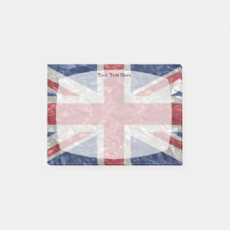Union Jack Flagga - Crinkled Post-it Block
