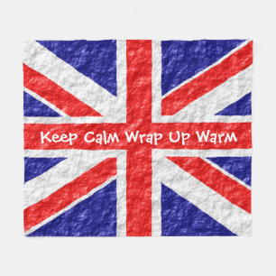Union Jack Flagga Design Fleecefilt