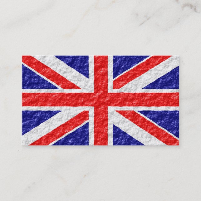 Union Jack Flagga Design Visitkort (Framsida)