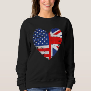 Union Jack Flagga England och American Flagga for T Shirt