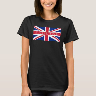 Union Jack Flagga England Womens cn T Shirt