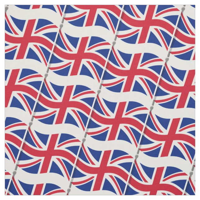 Union Jack Flagga Fabric Tyg (Provkarta)
