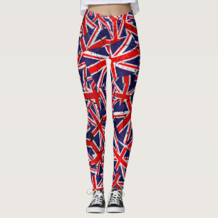 Union Jack Flagga Förenade kungariket Flagga B Leggings