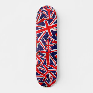 Union Jack Flagga Förenade kungariket Flagga B Mini Skateboard Bräda 18,5 Cm