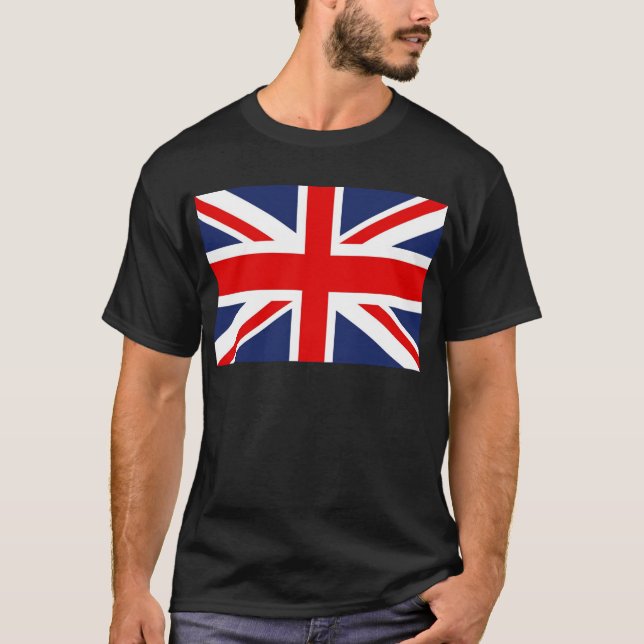 Union Jack Flagga-Förenade kungariket T-shirt (Framsida)