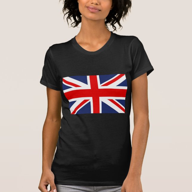 Union Jack Flagga-Förenade kungariket Tee Shirt (Framsida)