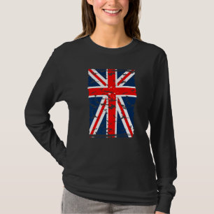 Union Jack Flagga Förenade kungariket Underbar Bri T Shirt
