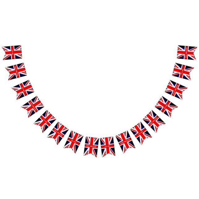 UNION JACK FLAGGA - grunge stil 1 + Text (Alla)