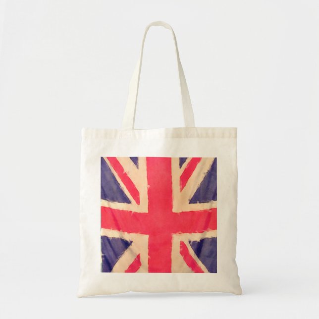 UNION JACK FLAGGA grunge Tygkasse (Framsidan)