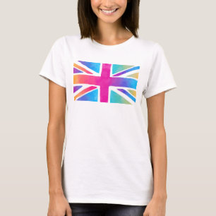 Union Jack Flagga i Bright Watercolor Tröja