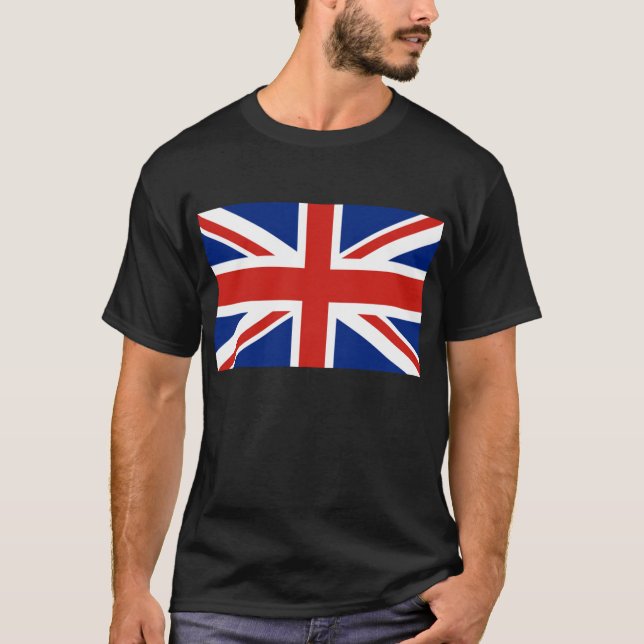 Union Jack - Flagga i Underbarare Storbritannien Tee Shirt (Framsida)