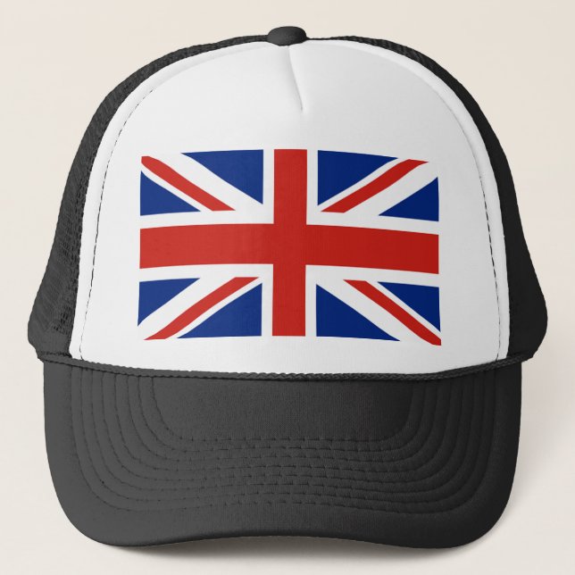 Union Jack - Flagga i Underbarare Storbritannien Truckerkeps (Framsida)
