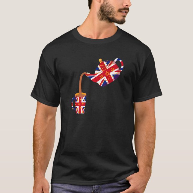 Union Jack Flagga Idea För barn & British Expats W T Shirt (Framsida)