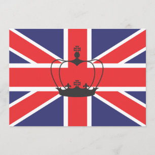 Union Jack Flagga-inbjudan Inbjudningar