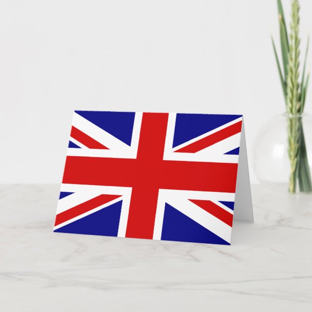 Union Jack Flagga Kort (Framsida)