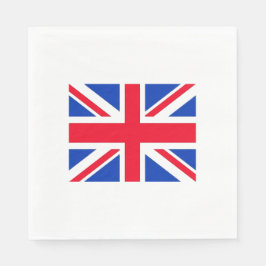 Union Jack Flagga London Temaparty Papper Napkins Pappersservett