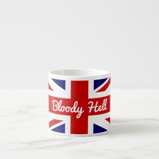 Union Jack Flagga med Funny Quote Espressomugg