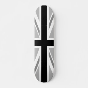 Union Jack/Flagga Monochrome Mini Skateboard Bräda 18,5 Cm