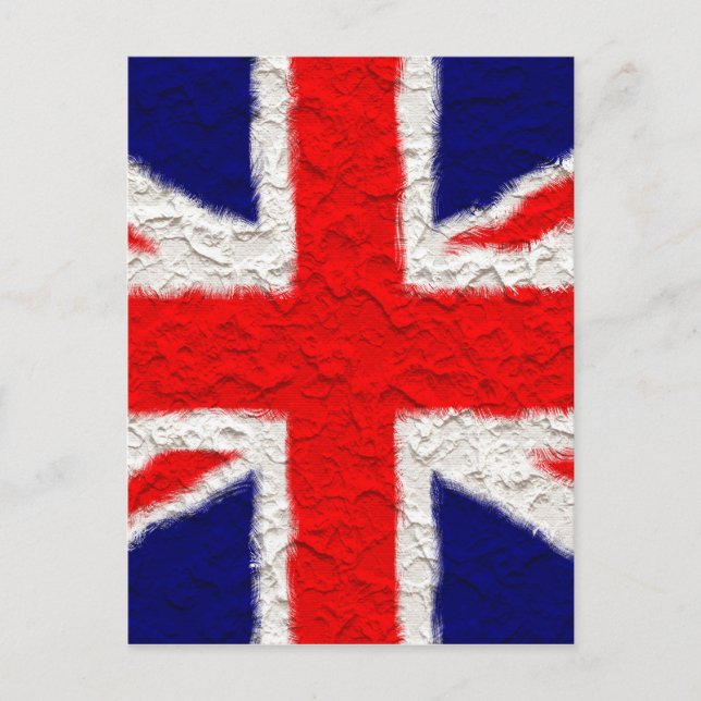 Union jack flagga nationellt land vykort (Framsida)