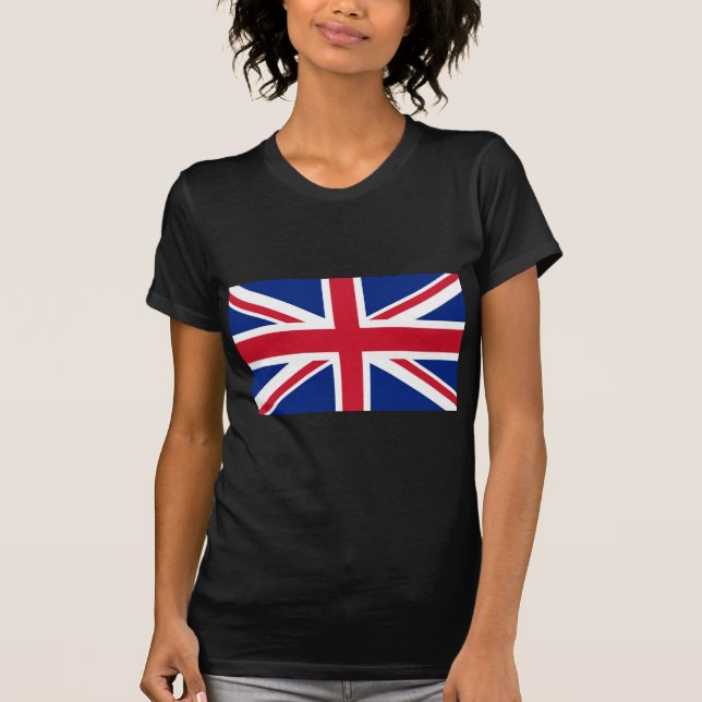 Union Jack flagga of the UK - Autentiserad version Tee (Framsida)