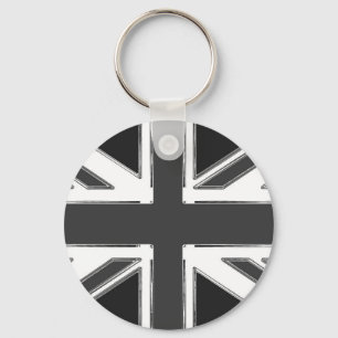 Union Jack flagga of the UK - Chrome Nyckelring