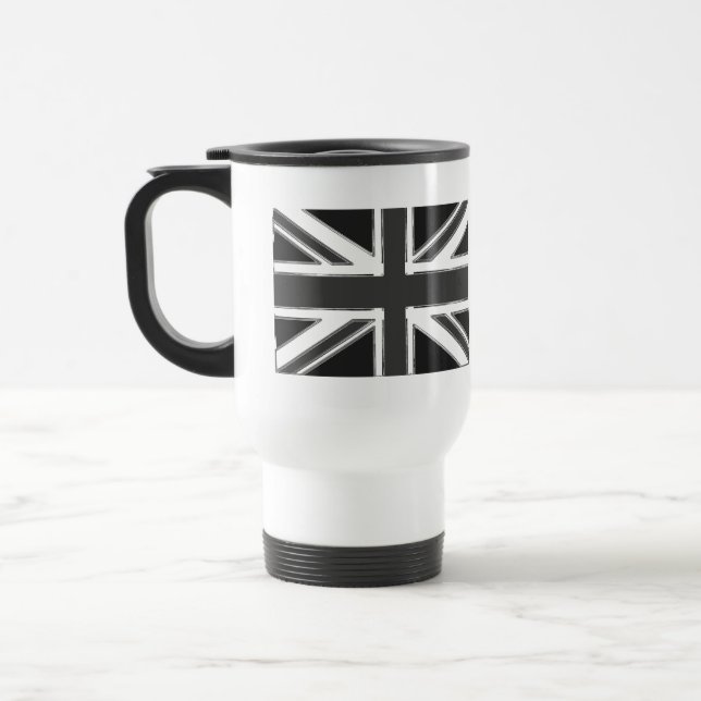 Union Jack flagga of the UK - Chrome Resemugg (Vänster)
