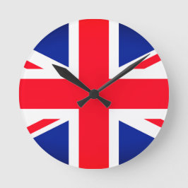 Union Jack Flagga Round Wall Clock Rund Klocka