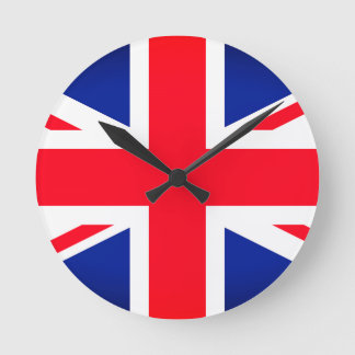 Union Jack Flagga Round Wall Clock Rund Klocka