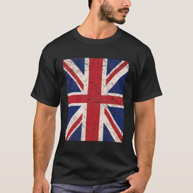 Union Jack Flagga T Shirt (Framsida)