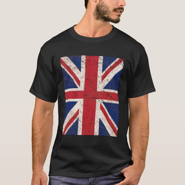 Union Jack Flagga T Shirt (Framsida)