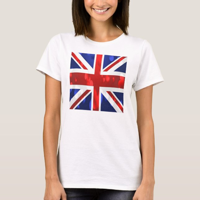 Union Jack Flagga Tee Shirt (Framsida)