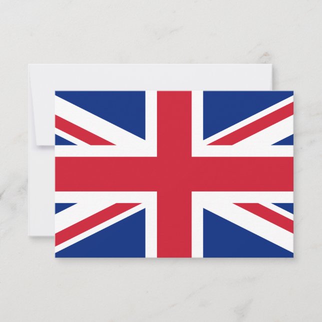Union Jack Flagga Tom Platt Greetingskort (Framsida)
