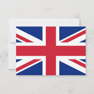 Union Jack Flagga Tom Platt Greetingskort