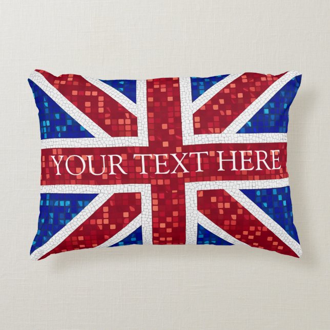 Union Jack Flagga Underbar Storbritannien Prydnadskudde (Framsidan)