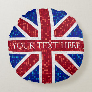 Union Jack Flagga Underbar Storbritannien Rund Kudde