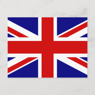 Union Jack Flagga Vykort