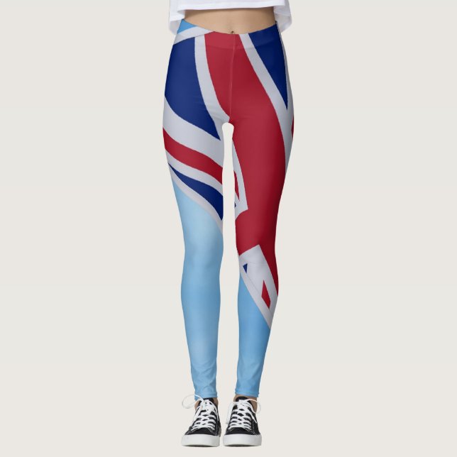 Union Jack-flaggor på leggings (Framsida)
