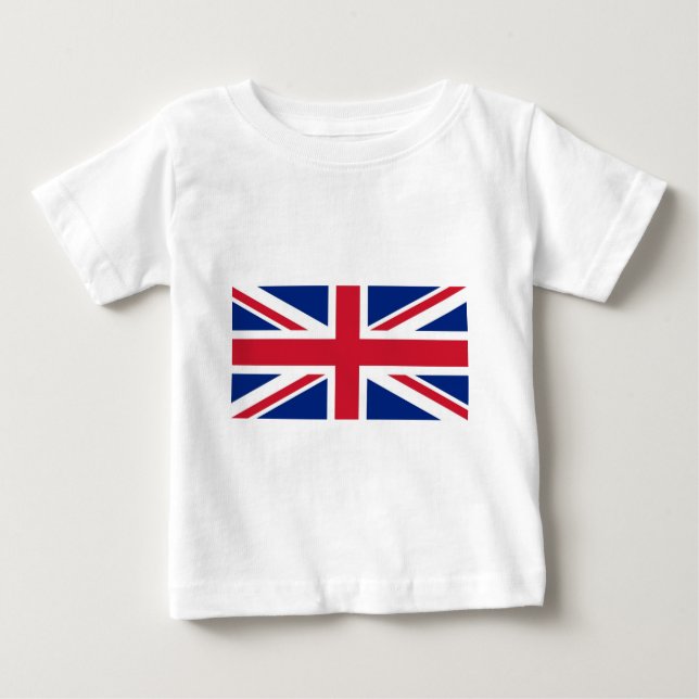 Union Jack: Förenade kungariket flagga T Shirt (Framsida)