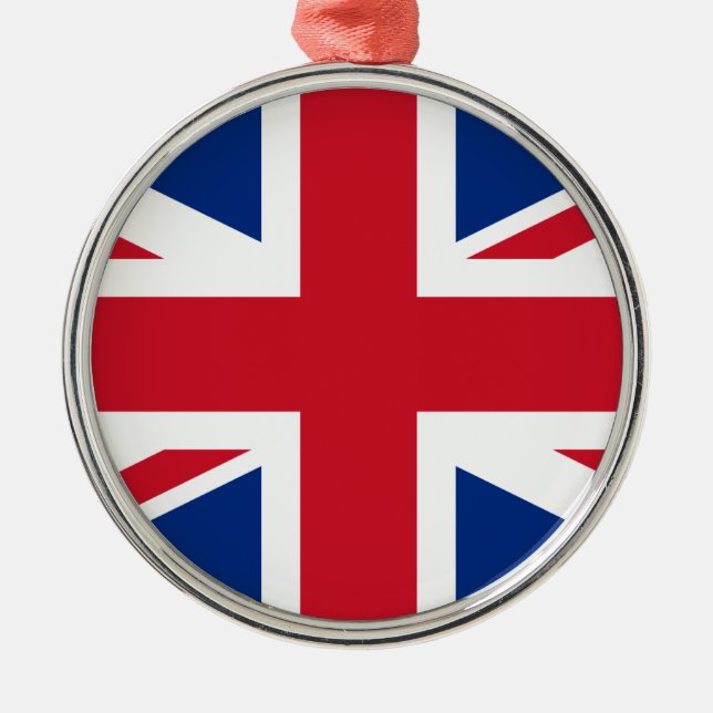 Union Jack Förenade kungariket Julgransprydnad Metall (Framsidan)