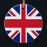 Union Jack - Förenade kungarikets Flagga Julgransprydnad Keramik<br><div class="desc">Flagga i Förenade kungariket.  Användorna i Förenade kungariket Underbara Storbritannien och Nordirland är som sitt nationella flagga den banderoll som kallas Union Jack eller Union Flagga (trots folkopinionen är båda termerna tekniskt korrekta).</div>