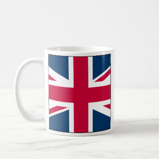 Union Jack Full Side Square Design Coffee Mug Kaffemugg