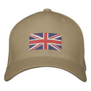 Union Jack - Fullt Färg Broderad Keps