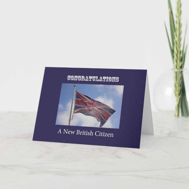 Union Jack Grattiss New British Citizen Kort (Framsida)